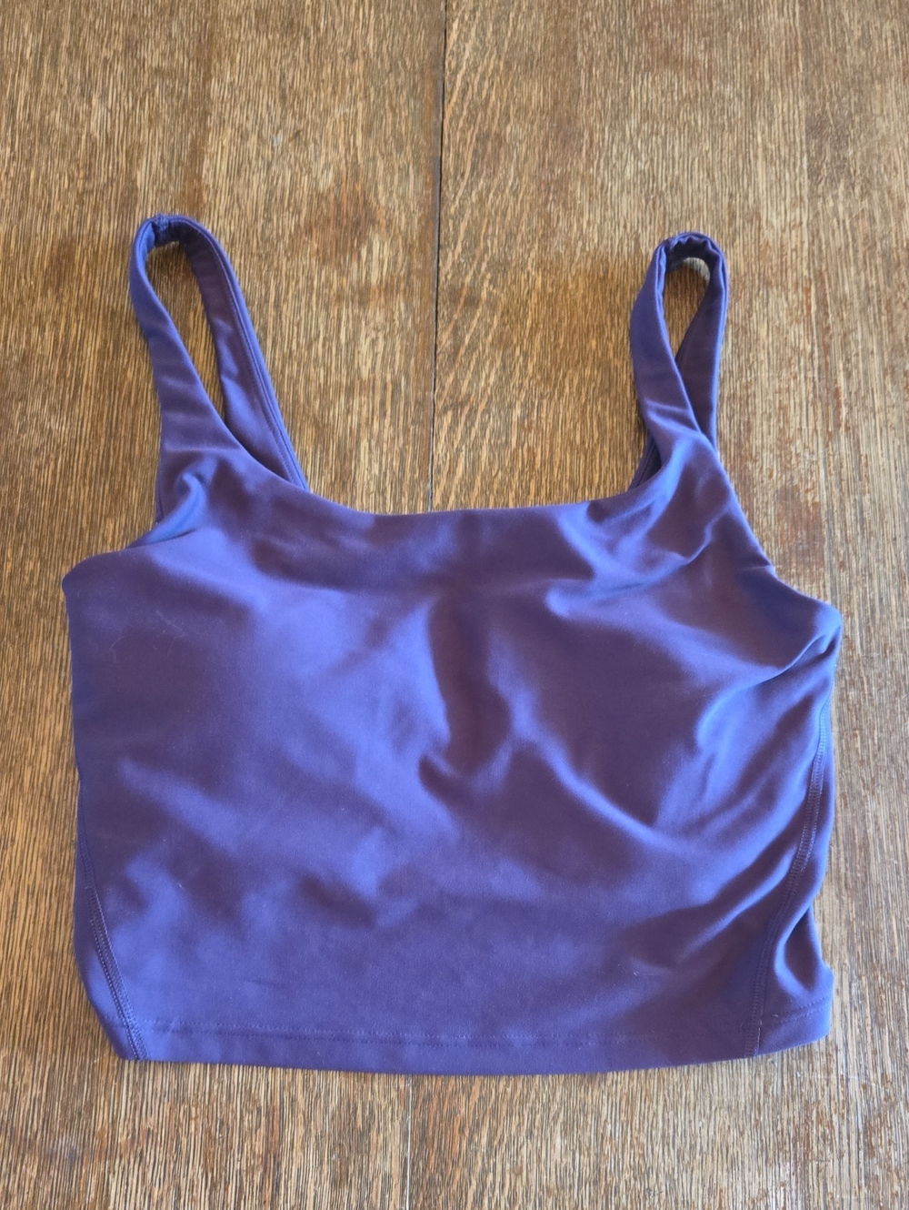 Old Navy Active Light Support PowerSoft Longline Sports Bra, Plum Purple, Size S